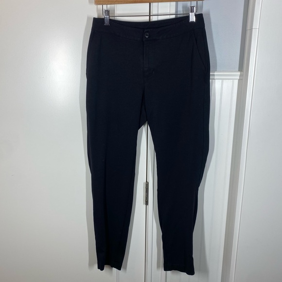 American Giant Womens Cigarette‎ Leg Ponte Pants in Black Size 6 office work - Picture 1 of 7